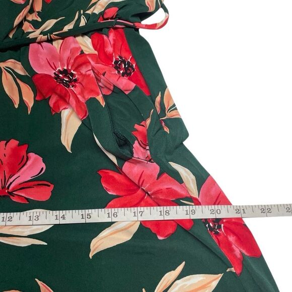 Maggy London Floral High Neck Wide Leg Cropped Jumpsuit - Picture 7 of 9